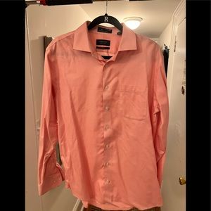 Men’s Nordstrom pink button down shirt 16.5 34/35